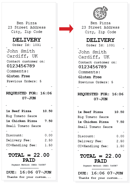 How to print a logo on the receipt? - PrinterCo